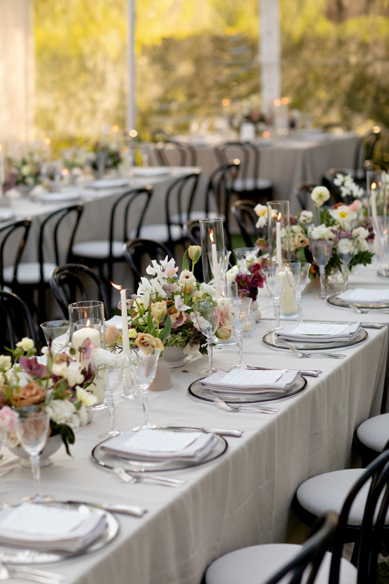 Sculptural foraged floral moment